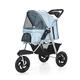 Pet Stroller Pet Travel Stroller, Large Folding Pet Stroller Dog Cat Cage Three Round 3 Wheel Outbound Supplies Box Loading 25kg