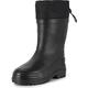 Ladeheid Men's EVA Extra Light Wellington Boots Rubber Boots Wellies Rain Boots LA-892 (Black, 9.5 UK)