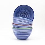 Euro Ceramica Raia Assorted Cereal Bowl Ceramic/Earthenware/Stoneware in Blue | Wayfair RAI-36302BL