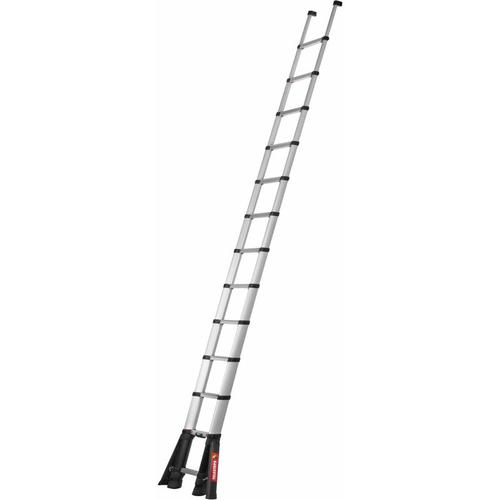 PrimeLine Teleskop-Anlegeleiter mit Stabilisator / Anlegeleiter 4,1 m – Telesteps