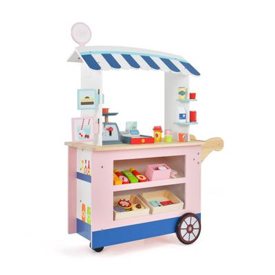 Costway Toy Cart Play Set with POS Machine and Lov...