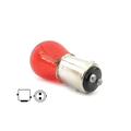 Carall - 10 Pezzi Lampada Alogena S25 P21/5W BAY15D 12V 21/5W Rosso Doppio Filamento