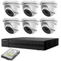 Kit Hikvision 6 Telecamere Videosorveglianza Ahd Hd 500gb