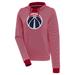 Women's Antigua Red Washington Wizards Axe Bunker Tri-Blend Pullover Hoodie