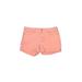 LC Lauren Conrad Denim Shorts: Orange Solid Bottoms - Women's Size 4