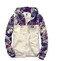 RYSLJJWCZ Floral Bomber Jacket Men Hip Hop Slim Fit Flowers Pilot Bomber Jacket Coat Men's Hooded Jackets Plus Size 4XL@White_M