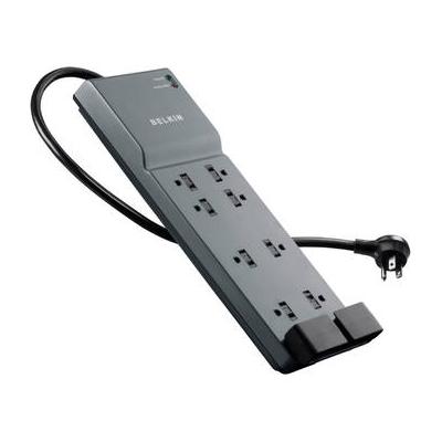 Belkin 8-Outlet Home and Office Surge Protector with Telephone Protection (Black, BE108200-06