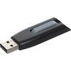 Verbatim 256GB Store 'n' Go V3 USB 3.0 Flash Drive (Gray/Black) 49168