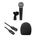 Shure SM58S Microphone, Windscreen, and Cable Kit SM58S