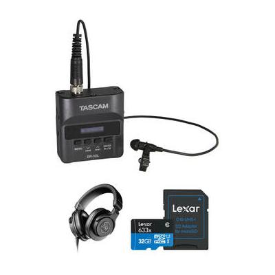 TASCAM DR-10L Digital Audio Recorder Kit with Moni...