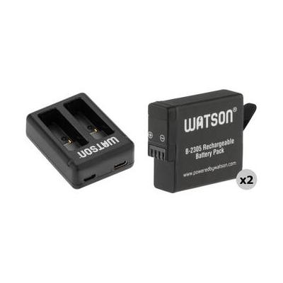 Watson Mini Duo Charger Kit with 2 x Batteries for GoPro HERO7, 6, and 5 MD-2305