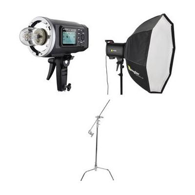 Godox AD600B Witstro Battery-Powered Monolight Kit with Softbox and C-Stand AD600B