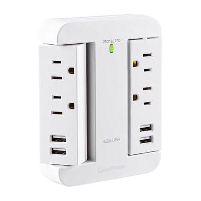 CyberPower P4WSU 4-Outlet Home Office Surge Protector with USB (125V) P4WSU