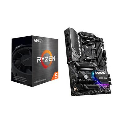 AMD Ryzen 5 5600X 3.7 GHz Six-Core AM4 Processor & MSI MAG B550 TOMAHAWK ATX Mo 100-100000065BOX