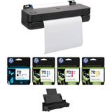 HP HP DesignJet T210 24" Large Format Wireless Plotter Printer with Ink Cartri 8AG32A