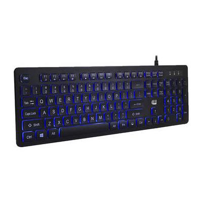 Adesso Large Print Antimicrobial Lighted Keyboard ...