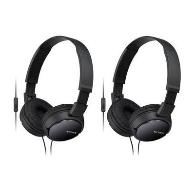 Sony MDR-ZX110AP On-Ear Headphones with Microphone (Black, Pair) MDRZX110AP/B