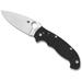 Spyderco Manix 2 XL Folding Knife (Satin Blade, Black Handle) - [Site discount] C95GP2