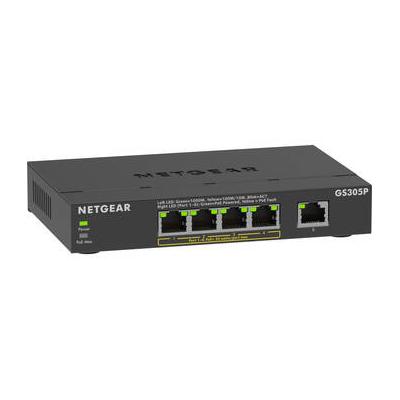 Netgear GS305P 5-Port Gigabit PoE+ Compliant Unman...