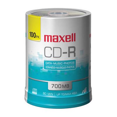 Maxell CD-R 700MB Write Once Recordable Disc (Spindle Pack of 100) 648200