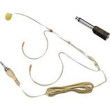 Pyle Pro PMHM2 Omnidirectional Headset Microphone for Wireless Transmitters (Beige, PMHM2