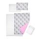 5 Piece Baby Bedding Duvet Pillow with Covers & Jersey Sheet fits 120x60cm Cot Bed (It's a Girl)