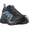 Trailrunningschuh SALOMON "WANDER GORE-TEX", Gr. 42, schwarz (schwarz, blau), Synthetik, Textil, sportlich, Schuhe, wasserdicht, Trailrunningschuhe