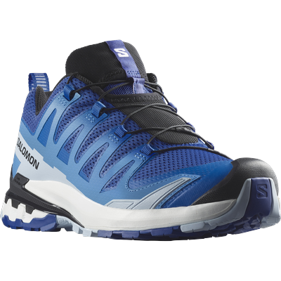 Trailrunningschuh SALOMON "XA PRO 3D V", Gr. 41, blau (navy, blau), Synthetik, Textil, sportlich, Schuhe