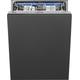 Smeg DI324AQ Fully Integrated Standard Dishwasher - Silver Control Panel - A Rated, Silver