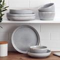 Mikasa Huxley 9 Piece Dinnerware Bowl Set, Service For 3 Ceramic/Earthenware/Stoneware in Gray | 10.5 D in | Wayfair 5296555