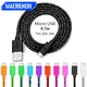 Olnylo 0.5/1m/2m/3m Braided Micro USB Cable Data Sync USB Charger Cable For Samsung S7 HTC LG Huawei