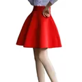 XS-5XL Sexy Skirt Women Solid Thick Tutu Skirts High Waist Flared Super Mini Skater Super Short