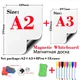 A2+A3 Package Magnetic Whiteboard Fridge Stickers Kids Drawing Board Message Dry Erase White Board