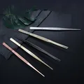 30cm Silver/Copper/Gold/Black Stainless Steel Kitchen & Bar Tweezer Food Tongs Kitchen Cooking