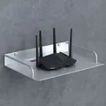 Bracket Wall Mounting Black &Silver Metal Wireless Wifi Router Boxes/TV Set-Top Box/DVD Player