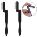 Eyelash Comb Black Foldable Eyelashes Extension Eyebrow Metal Dual Comb Brush Eye Lashes Beauty