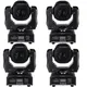 4pcs/75W LED Spot Moving Head /USA Luminums Lamp 7 Color Wheel &Gobo Wheel Super Bright DJ Bar Disco