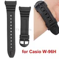 Gummi armband für casio W-96H uhr armband zubehör pu kunststoff armband mit spezieller schnitts