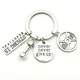 2020 mode Zubehör 25LBS Keychain Mini Hantel Barbell Keychain Nie Geben Up Fitness Keychain Charme