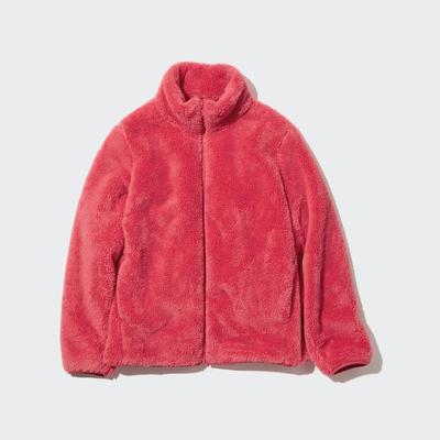 Uniqlo - Fluffy Fleece Zipped Jacket - Red - XS