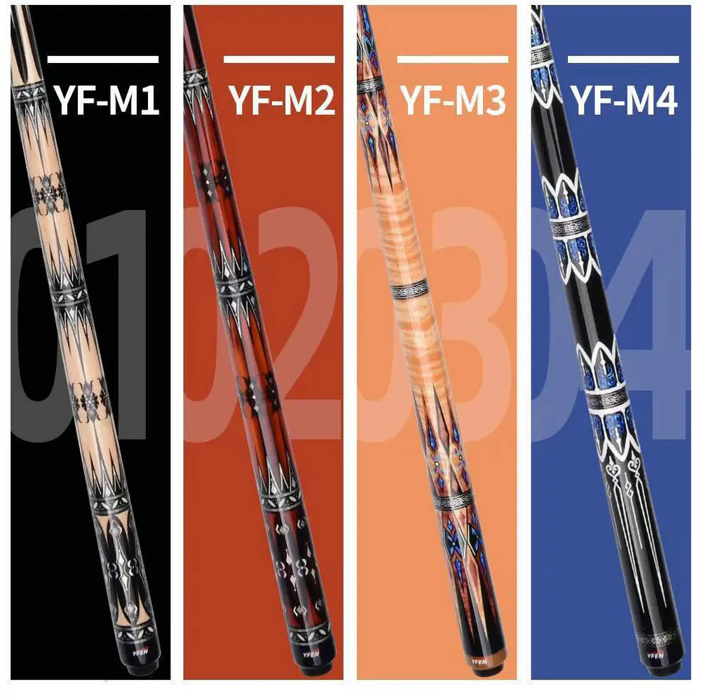 YFEN 58" Carbon Fiber Technology 1/2 Billard Pool Queue 12,5 mm + Extender Image