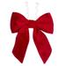 Vickerman 731017 - 18" x 23" Red Faux Fur Bow (L231918) Indoor Christmas Bows