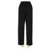 Kathie Lee Dress Pants - High Rise Straight Leg Boyfriend: Black Bottoms - Women's Size 8 Petite