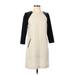 Moulinette Soeurs Casual Dress - A-Line: Tan Chevron/Herringbone Dresses - Women's Size 2