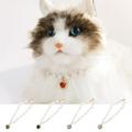 LA TALUS Pet Necklace Vibrant Color Waterproof Resin Imitation Pearl Necklace Colorful Love Heart Pendant Pet Supplies Red S