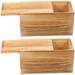 2pcs Wood Box Wood Packing Box Wood Storage Case Sliding Lid Wood Storage Box for Jewelry