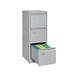 Fesbos 3 Drawers Vertical File Cabinets - 17.8 Deep Lockable Filing Cabinet - Metal Storage Cabinets for Home Office to Hanging Files Letter/Legal/F4/A4 Size-Gray