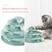 Cat interactive toy four story space tower puzzle cat three-story amusement plate cat toy track turntable