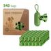 EPI Degradable Poop Bag Dog Going Out To Pick Up Poop Bag Dispenser Boxed Poop Bag Pet Garbage Bag-36 Rolls Of Green Green Pills