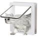 Cat Door Flap 4 Way Locking Cat Door for Interior Exterior Doors Large Pet Door for Cats Small Dogs Outer Size 9.84 x 9.25in